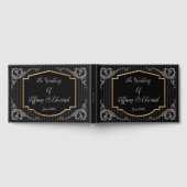 Steampunk Victoriaans bruiloft gepersonaliseerd Gastenboek (Volledig)