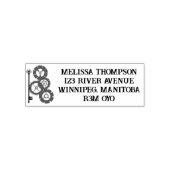 Steampunk Victoriaans bruiloft Zelfinktende Stempel (Design)