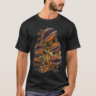Steampunk Victoriaans carnivoren Plant Venus Fly T-shirt