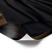 Steampunk Victoriaans Cosplay Top Hoed Gears Perfect Poster (Hoek)