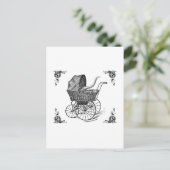 Steampunk Victoriaans Cthulhu baby Briefkaart (Staand voorkant)