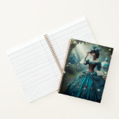 Steampunk  Victoriaans dame in een tuin Notitieboek (Binnen)