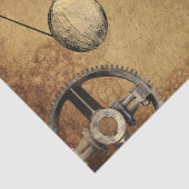 Steampunk  Victoriaans Decoupage Gears Tissuepapier (Detail)