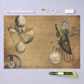 Steampunk  Victoriaans Decoupage Gears Tissuepapier (Craft)