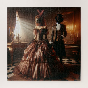 Steampunk Victoriaans Fantasie Kunst Maskerade Legpuzzel