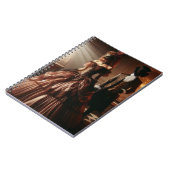 Steampunk Victoriaans Fantasie Kunst Maskerade Notitieboek (Linkerzijde)