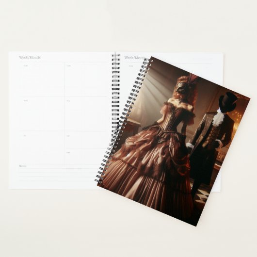 Steampunk Victoriaans Fantasie Kunst Maskerade Planner (Display)