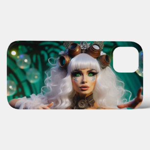 Steampunk Victoriaans futuristische groene danser Case-Mate iPhone Case