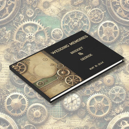Steampunk Victoriaans Gearwork Wedding Gastenboek