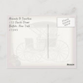 Steampunk  Victoriaans Gentleman Dank u Briefkaart (Achterkant)