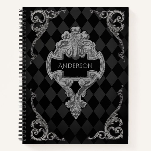 Steampunk Victoriaans gepersonaliseerd Notitieboek (Voorkant)
