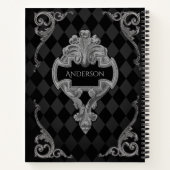 Steampunk Victoriaans gepersonaliseerd Notitieboek (Achterkant)