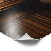 Steampunk Victoriaans Gold Astronomer Foto Afdruk (Hoek)