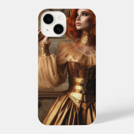Steampunk Victoriaans Gold Astronomer iPhone 14 Hoesje
