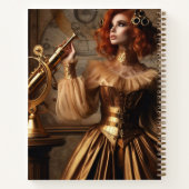 Steampunk Victoriaans Gold Astronomer Notitieboek (Achterkant)