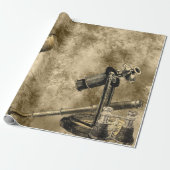 Steampunk Victoriaans Gold  Nautical Cadeaupapier (Uitgerold)