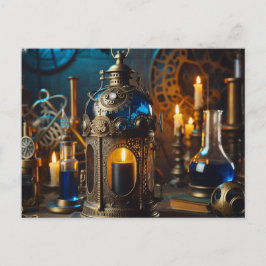 Steampunk Victoriaans Gothic Scientists Lab Lanter Briefkaart