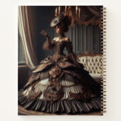 Steampunk  Victoriaans Grey Lady Notitieboek (Achterkant)