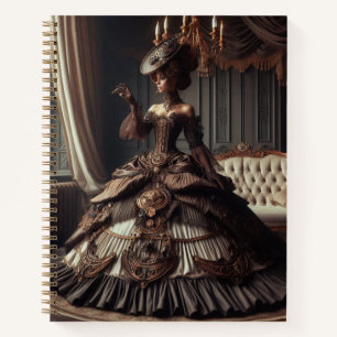 Steampunk  Victoriaans Grey Lady Notitieboek