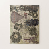  Steampunk Victoriaans industrieel vistuig Legpuzzel (Verticaal)