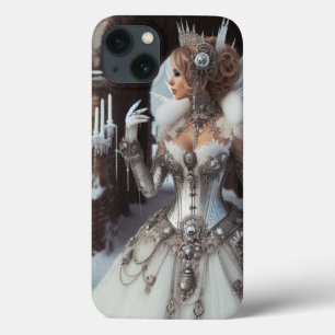 Steampunk Victoriaans Industriële Winter Ice Queen Case-Mate iPhone Case