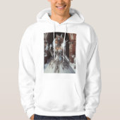 Steampunk Victoriaans Industriële Winter Ice Queen Hoodie (Voorkant)