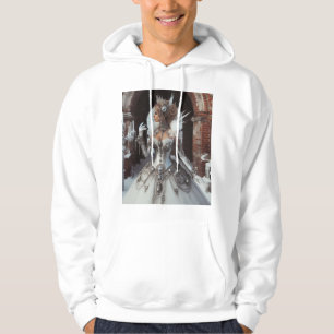 Steampunk Victoriaans Industriële Winter Ice Queen Hoodie