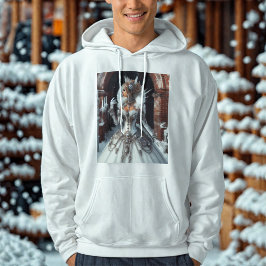 Steampunk Victoriaans Industriële Winter Ice Queen Hoodie