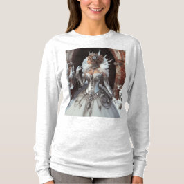 Steampunk Victoriaans Industriële Winter Ice Queen T-shirt