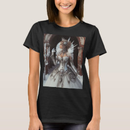 Steampunk Victoriaans Industriële Winter Ice Queen T-shirt