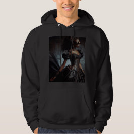 Steampunk  Victoriaans Lady Black Raven Hoodie