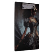 Steampunk  Victoriaans Lady Black Raven Klembord (Rechts)