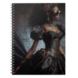Steampunk  Victoriaans Lady Black Raven Notitieboek