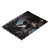 Steampunk  Victoriaans Lady Black Raven Notitieboek (Linkerzijde)
