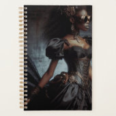 Steampunk  Victoriaans Lady Black Raven Planner (Voorkant)