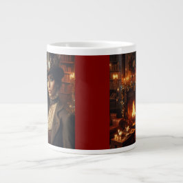 Steampunk  Victoriaans Lady Christmas Red Grote Koffiekop