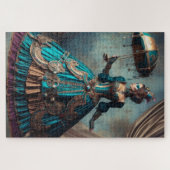Steampunk  Victoriaans Lady Circus Performer Legpuzzel (Horizontaal)