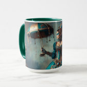 Steampunk  Victoriaans Lady Circus Performer Mok (Voorkant links)