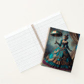 Steampunk  Victoriaans Lady Circus Performer Notitieboek (Binnen)