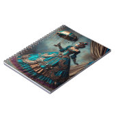 Steampunk  Victoriaans Lady Circus Performer Notitieboek (Linkerzijde)