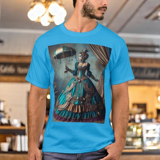 Steampunk Victoriaans Lady Circus Performer T-shirt