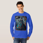 Steampunk  Victoriaans Lady Circus Performer T-shirt (Voorkant volledig)