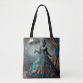 Steampunk  Victoriaans Lady Circus Performer Tote Bag (Voorkant)