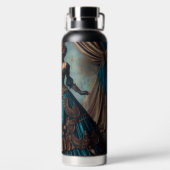 Steampunk  Victoriaans Lady Circus Performer Waterfles (Achterkant)