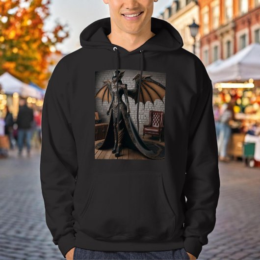 Steampunk Victoriaans Lady Dragon Rider Hoodie