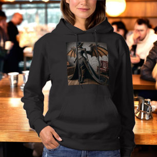 Steampunk Victoriaans Lady Dragon Rider Hoodie