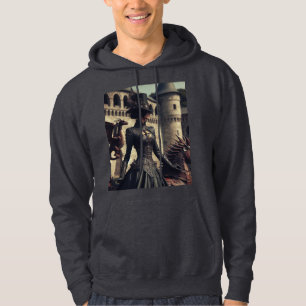 Steampunk Victoriaans Lady Dragon Rider Hoodie