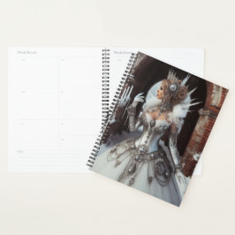 Steampunk  Victoriaans Lady Ice Queen Planner