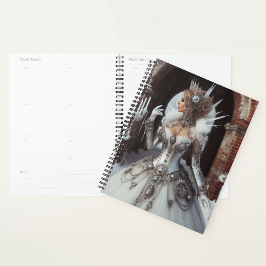 Steampunk  Victoriaans Lady Ice Queen Planner (Display)