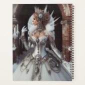 Steampunk  Victoriaans Lady Ice Queen Planner (Achterkant)